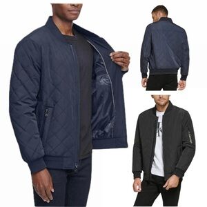 Calvin Klein Men's Quilted
Bomber Zippered Color: Blue Size: S